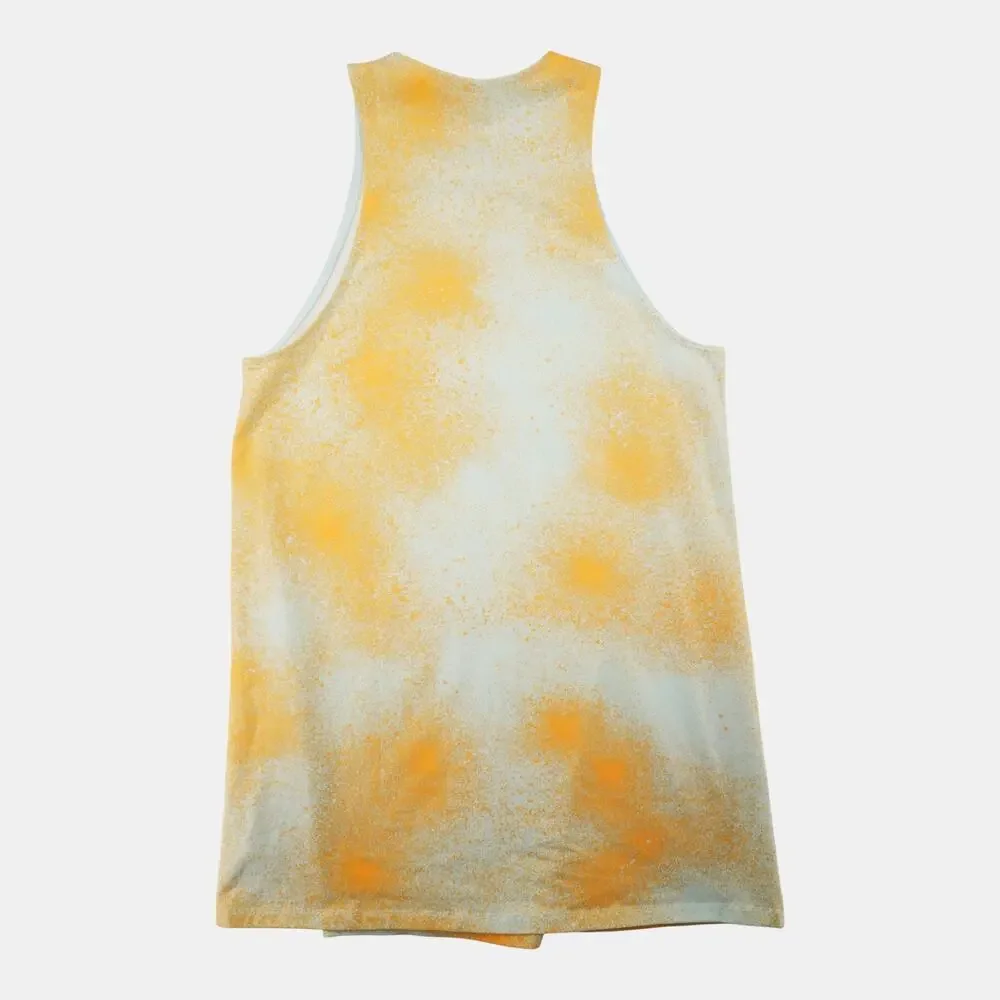 Adidas Originals Yellow White Tie Dye Racerback Tank Dress Women’s XL - Picture 7 of 8